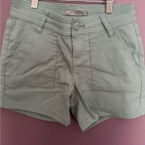 Prana Sage Green Women's Cargo Shorts